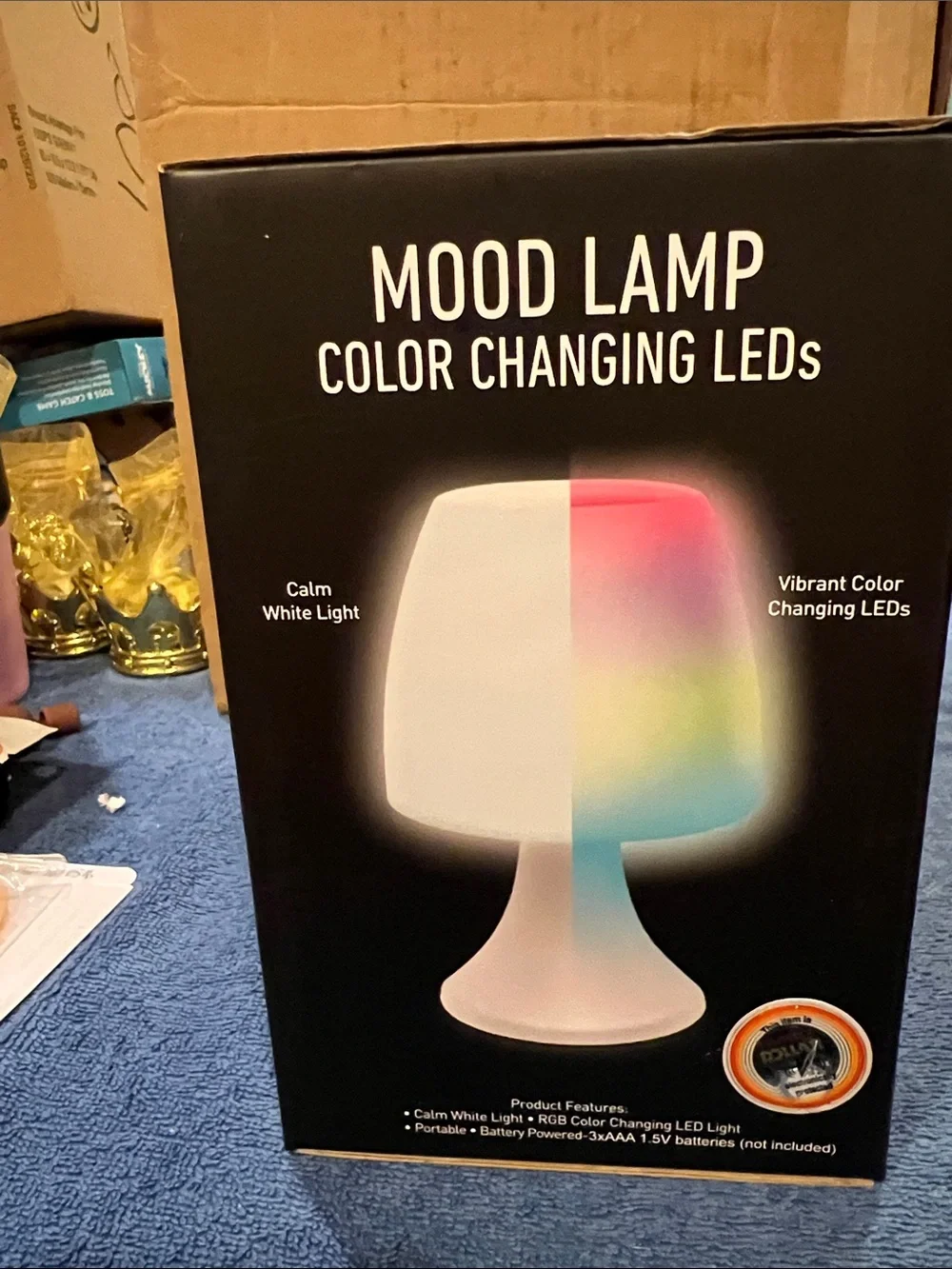Mood Lamp Color Changing LED Table Lamp - White (Multicolor)